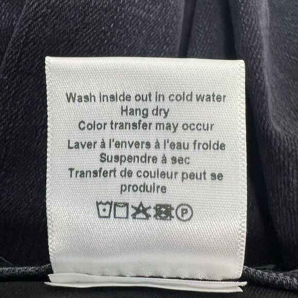 Veronica Beard Emma Mid-rise Skinny Jeans Washed Onyx Black Raw Hem stretch 29 - Picture 8 of 9